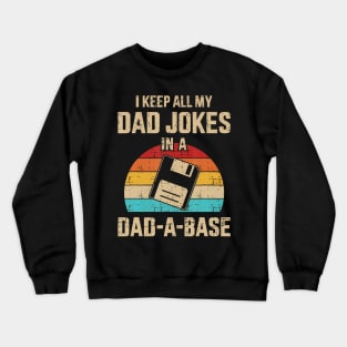 Dad Jokes In Dad A Base Crewneck Sweatshirt